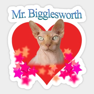 Mr. Bigglesworth (Dr Evils Cat) Tribute Sticker